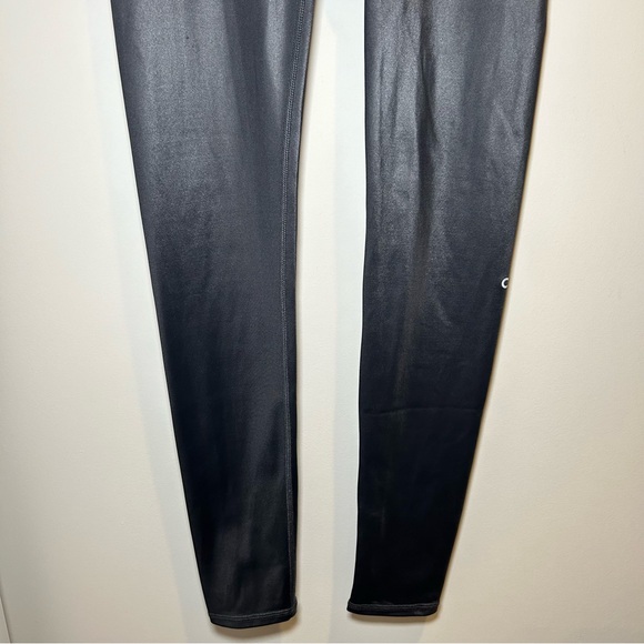 Alo Yoga High Waisted Shine Leggings Grey Size Medium - Picture 5 of 13